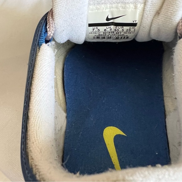 Nike Air Max 97 Blue Neon Yellow Trainers Size 7.5 - Picture 9 of 12